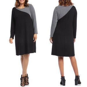 Karen Kane Colorblock Long Sleeve Dress